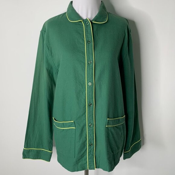 Anthropologie LAKE Women’s Green Pajama Long Set Size Medium - Picture 3 of 14